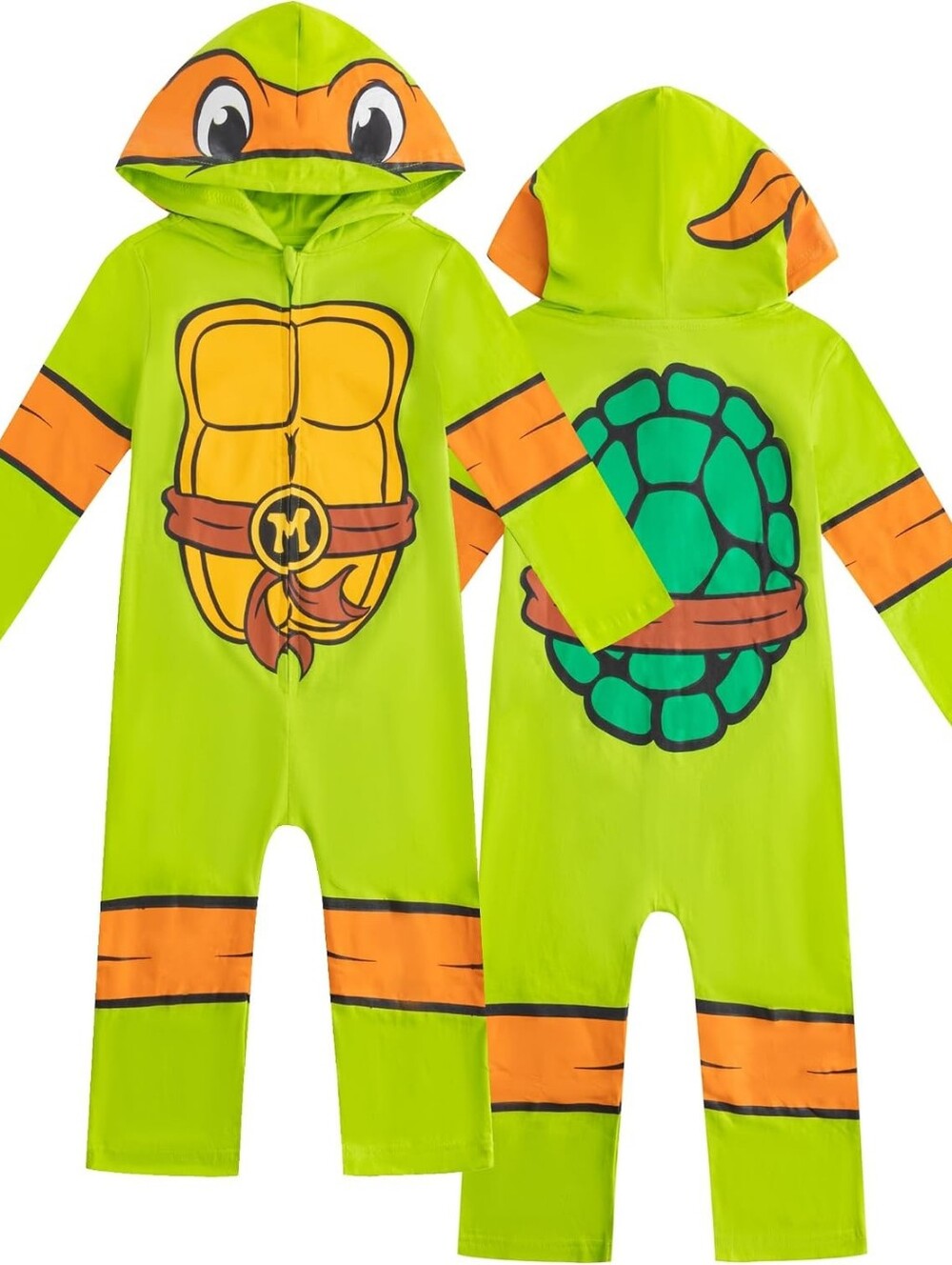 Nickelodeon Teenage Mutant Ninja Turtles Michelangelo Boys Hooded Coverall